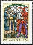 Hungary 1972 Stained Glass Windows, Used-Stamps-Hungary-StampPhenom