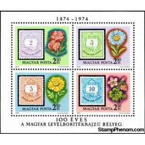 Hungary 1974 1874-1974 : The 100th Anniversary of the Hungarian Stamp wit-Stamps-Hungary-Mint-StampPhenom