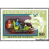 Hungary 1974 Early Mail Van and Postbox-Stamps-Hungary-Mint-StampPhenom