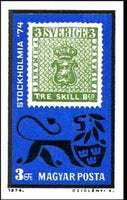 Hungary 1974 International Stamp Exhibition STOCKHOLMIA '74, Stockholm-Stamps-Hungary-Mint-StampPhenom