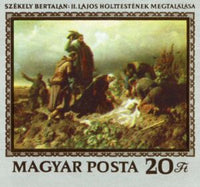 Hungary 1976 Finding the Corpse of King Ludwig II, Bertalan Székely-Stamps-Hungary-Mint-StampPhenom