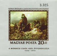 Hungary 1976 Finding the Corpse of King Ludwig II, Bertalan Székely-Stamps-Hungary-Mint-StampPhenom