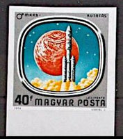 Hungary 1976 Launch of Viking Mars Spacecraft-Stamps-Hungary-Mint-StampPhenom