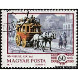 Hungary 1977 Omnibus on Boulevard, 1870-Stamps-Hungary-Mint-StampPhenom