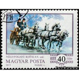 Hungary 1977 World champion Imre Abonyi Driving Four-in-hand, 1976-Stamps-Hungary-Mint-StampPhenom