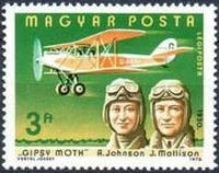 Hungary 1978 Airmails - Aviators, Used-Stamps-Hungary-StampPhenom