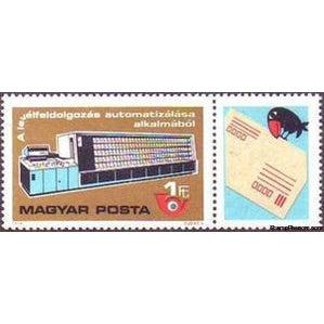 Hungary 1978 Automation of Mail Distribution-Stamps-Hungary-StampPhenom