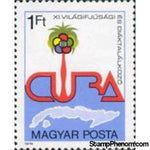 Hungary 1978 Congress Emblem, “CUBA” and Map of Cuba-Stamps-Hungary-StampPhenom