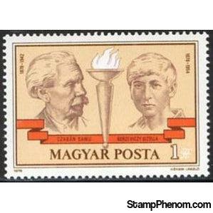 Hungary 1978 Samu Czabán and Gizella Berzeviczy, communist teachers-Stamps-Hungary-StampPhenom