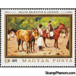 Hungary 1979 Horse Market, Celesztin Pálly-Stamps-Hungary-Mint-StampPhenom