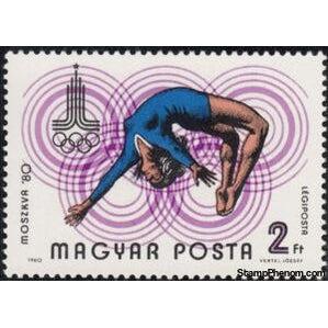Hungary 1980 Gymnastics-Stamps-Hungary-Mint-StampPhenom