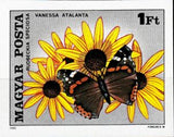 Hungary 1980 Red Admiral (Vanessa atalanta), Showy Black-eyed Susan (Rudb-Stamps-Hungary-Mint-StampPhenom