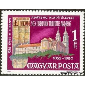 Hungary 1980 Tihany Benedictine Abbey and Deed-Stamps-Hungary-Mint-StampPhenom