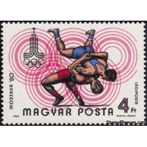 Hungary 1980 Wrestling-Stamps-Hungary-Mint-StampPhenom