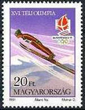 Hungary 1991 Winter Olympic Games - Albertville-Stamps-Hungary-StampPhenom