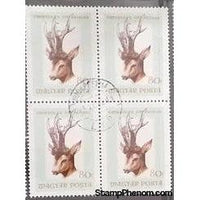 Hungary Deer, 4 stamps-Stamps-Hungary-StampPhenom