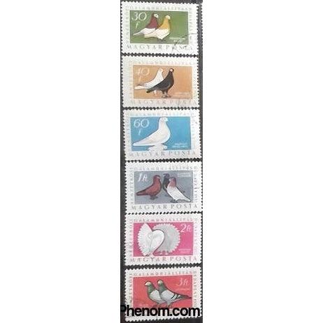 Hungary Lot 4 of Birds, 6 stamps-Stamps-Hungary-StampPhenom