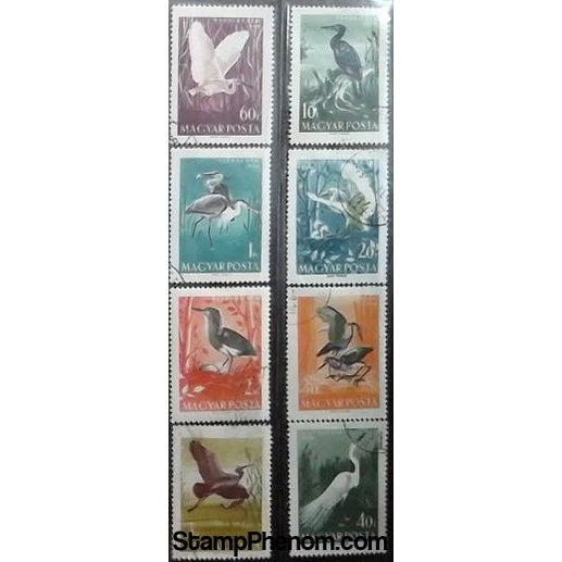 Hungary Lot 5 of Birds, 8 stamps-Stamps-Hungary-StampPhenom