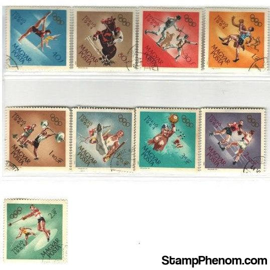 Hungary Olympics , 9 stamps