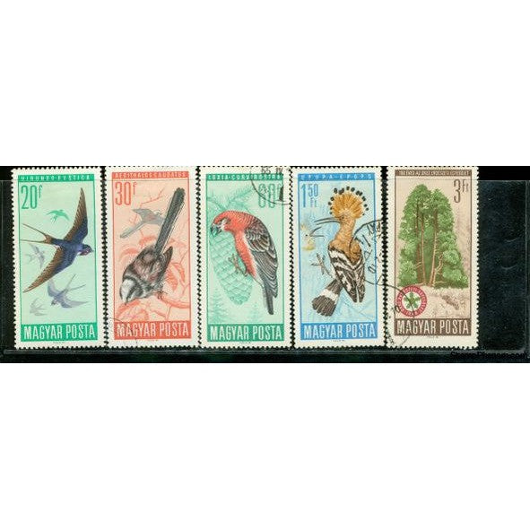 Hungary Birds , 5 stamps