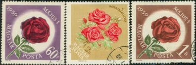 Hungary Flowers , 3 stamps
