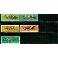 Hungary Horses , 5 stamps