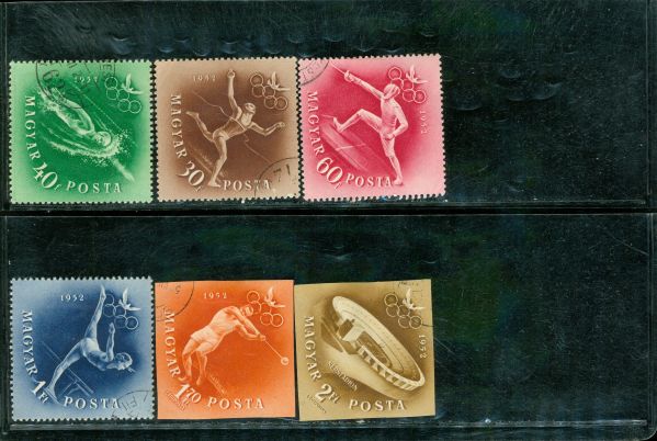 Hungary Olympics , 6 stamps Lot 3 - Hungary Olympics , 6 stamps Lot 3