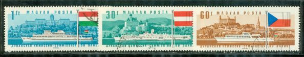 Hungary Ships , 3 stamps - Hungary Ships , 3 stamps
