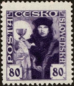 Czechoslovakia 1920 Hussite priest-Czechoslovakia-StampPhenom