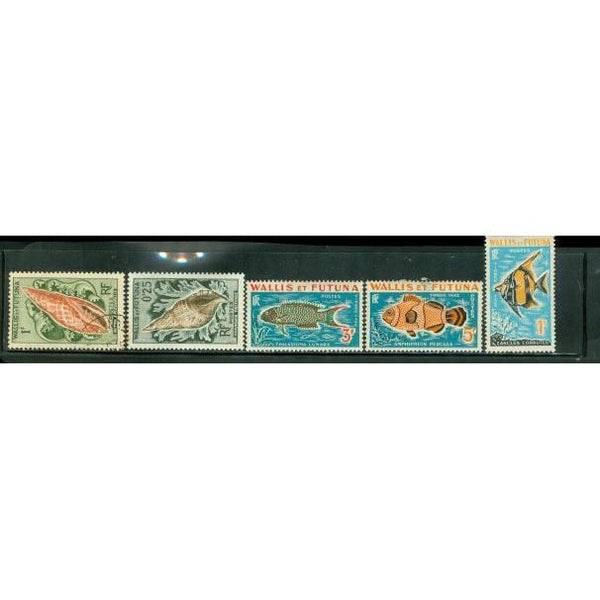 Iles Wallis Et Futuna Fishes , 5 stamps - Iles Wallis Et Futuna Fishes , 5 stamps