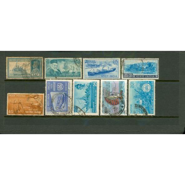 India Lot , 9 stamps
