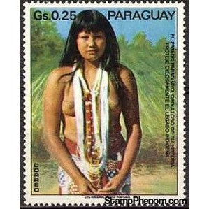 Paraguay 1973 Indian girl