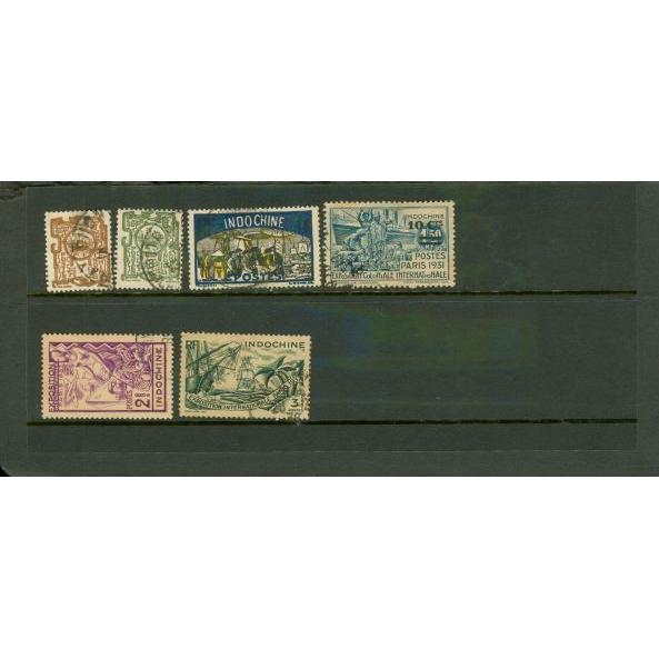 Indo China Lot , 6 stamps
