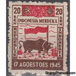 Indonesia 1946 To commemorate the freedom proclamation on August 17, 1945-Stamps-Indonesia-Mint-StampPhenom