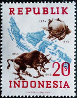 Indonesia 1949 75 years Universal Postal Union (UPU)-Stamps-Indonesia-Mint-StampPhenom