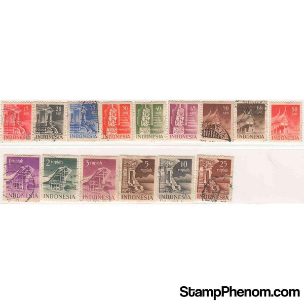 Indonesia 1949 Architectures-Stamps-Indonesia-StampPhenom