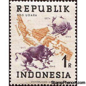 Indonesia 1949 Indonesian archipelago the World Postal monument in Bern-Stamps-Indonesia-Mint-StampPhenom