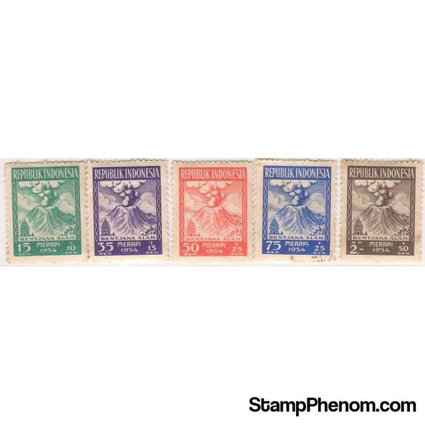 Indonesia 1954 Natural Disasters Relief Fund-Stamps-Indonesia-StampPhenom