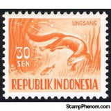 Indonesia 1956 Smooth-coated Otter (Lutrogale perspicillata)-Stamps-Indonesia-Mint-StampPhenom