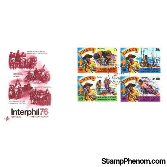 Interphil76, Ghana, 1976 First Day Cover