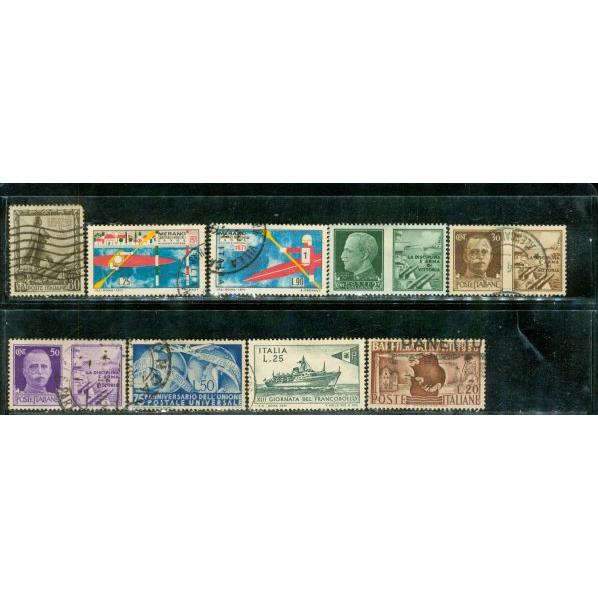 Italy Lot , 9 stamps