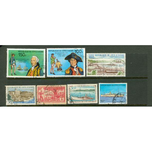 Ivory Coast Lot 2 , 7 stamps