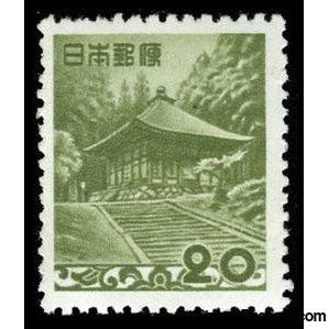 Japan 1954 Konjiki-dō of the Chūson-ji Temple - Iwate Pref.-Stamps-Japan-Mint-StampPhenom