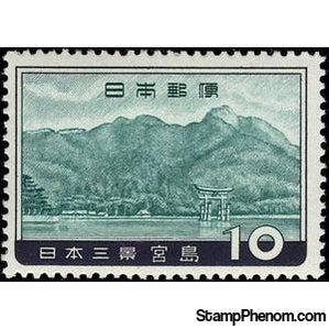 Japan 1960 Torii at Itsukushima Shrine - Miyajima, Hiroshima Pref.-Stamps-Japan-Mint-StampPhenom