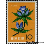 Japan 1961 Gentian-Stamps-Japan-Mint-StampPhenom