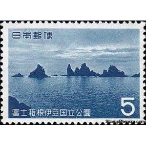 Japan 1962 Minokake Rocks off Iza Coast-Stamps-Japan-Mint-StampPhenom