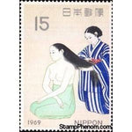 Japan 1969 Kami (Hair), Kobayashi Kokei (1883-1957)-Stamps-Japan-Mint-StampPhenom