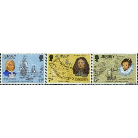 Jersey Ships , 3 stamps