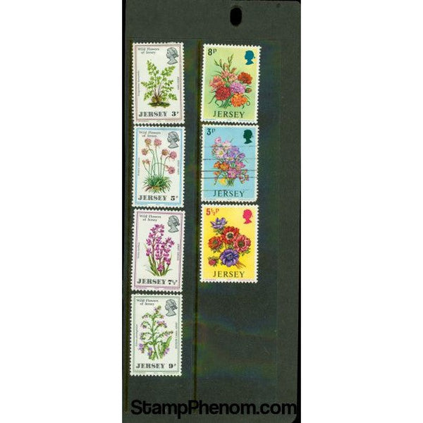 Jersey Flowers , 7 stamps