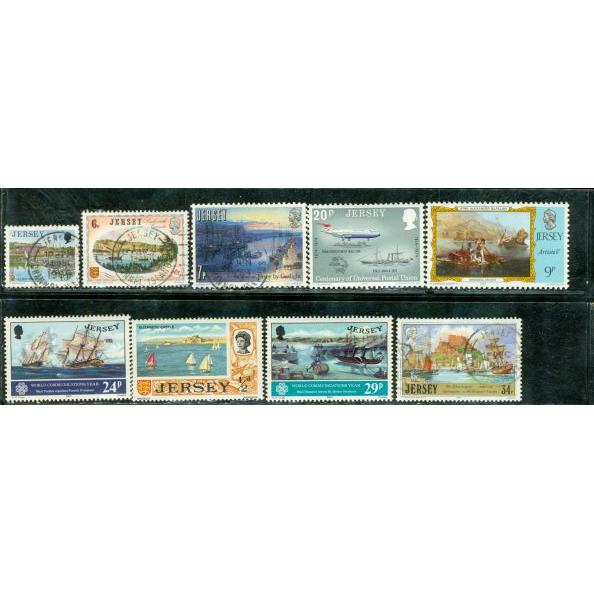 Jersey Lot 2 , 9 stamps